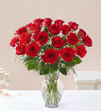 24 Long Stem Red Roses