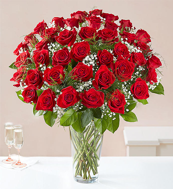 24 Long Stem Red Roses