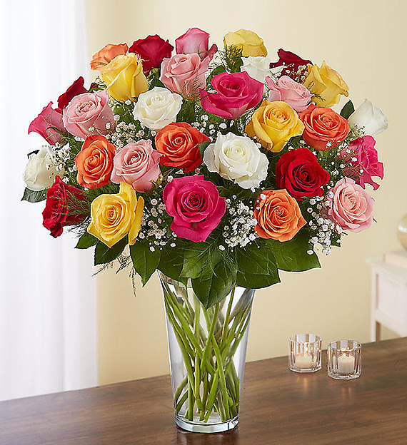 Ultimate Elegance&trade; Long Stem Assorted Roses